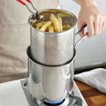 Stainless Steel Deep Fryer Frying Pot With Strainer 12ML