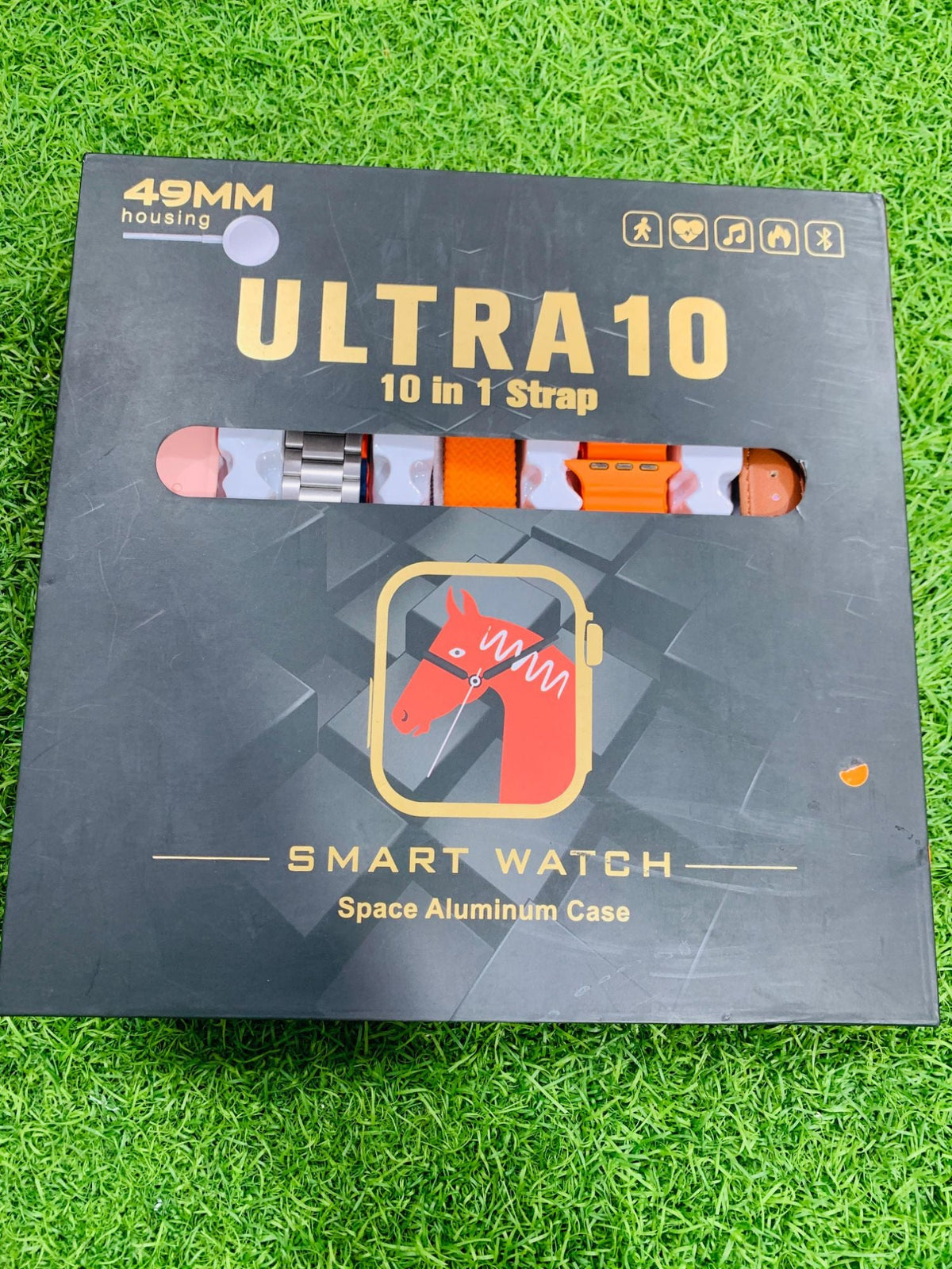 Ultra 10 Smart Watch | 10 In 1 Straps+Jelly Case