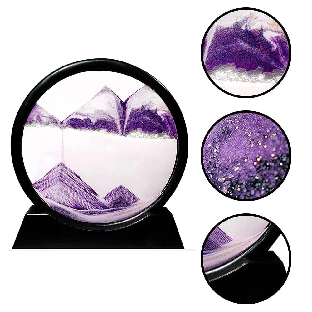 Sandscape Painting 3D Moving Sand Art Hourglass Sand Timer