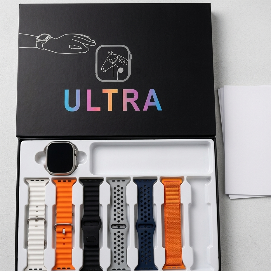 IMounra 2 BIG 2.01 Ultra Smartwatch Random Box | 7 In 1