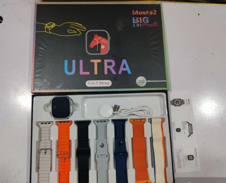 IMounra 2 BIG 2.01 Ultra Smartwatch Random Box | 7 In 1