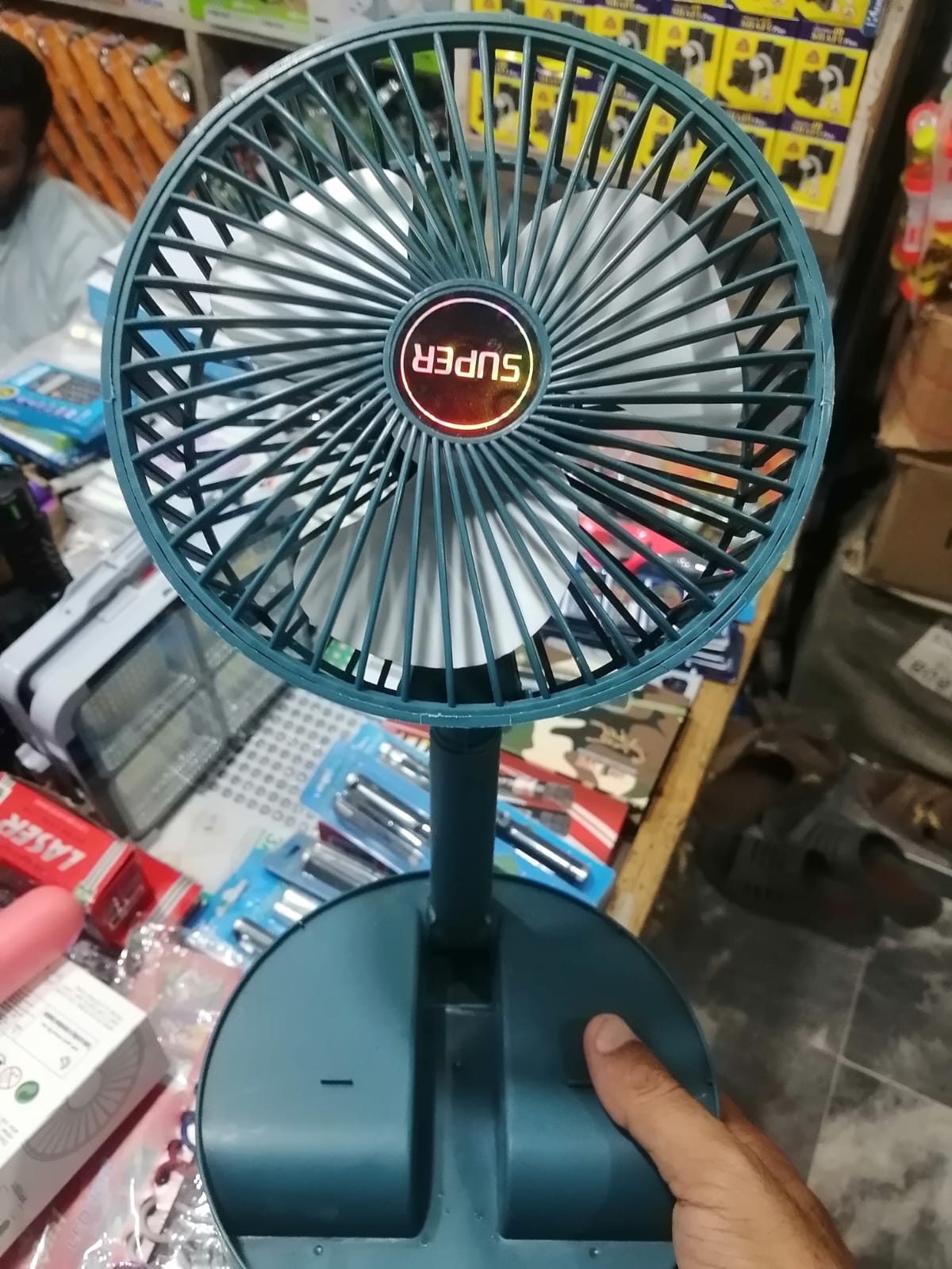 Portable Rechargeable Foldable Table Fan 2400mAh USB Charging