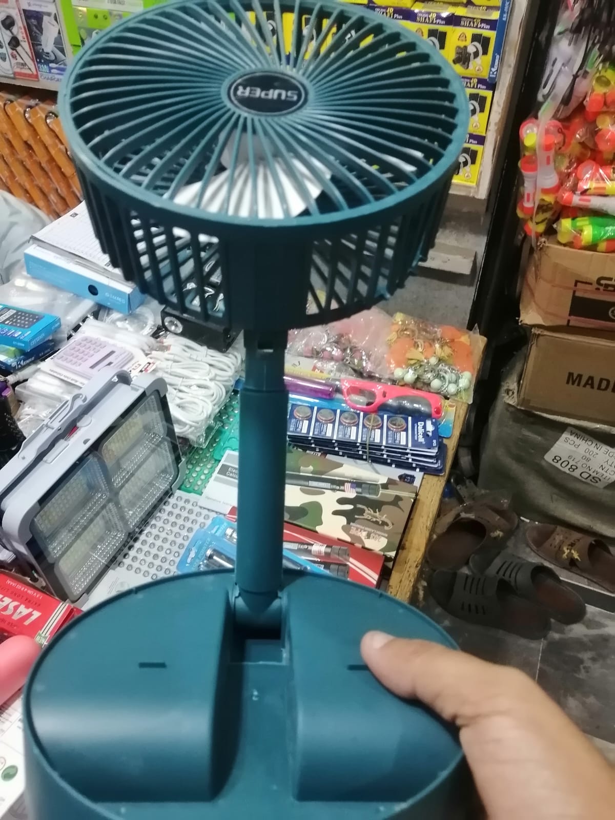 Portable Rechargeable Foldable Table Fan 2400mAh USB Charging