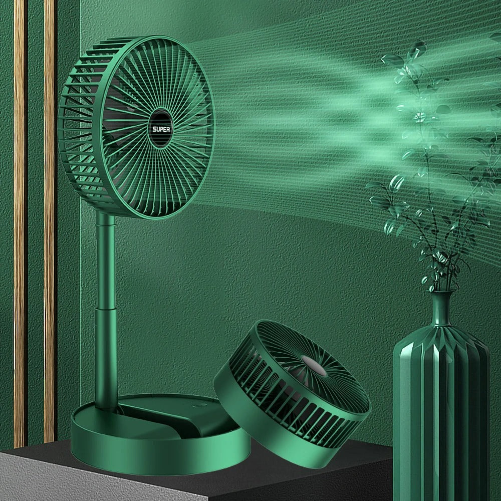 Portable Rechargeable Foldable Table Fan 2400mAh USB Charging