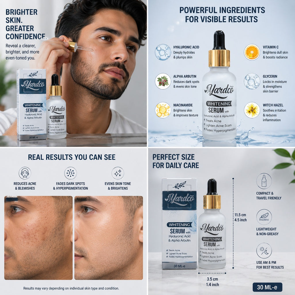 Yardco Whitening Serum With Hyaluronic Acid And Alpha Arbutin