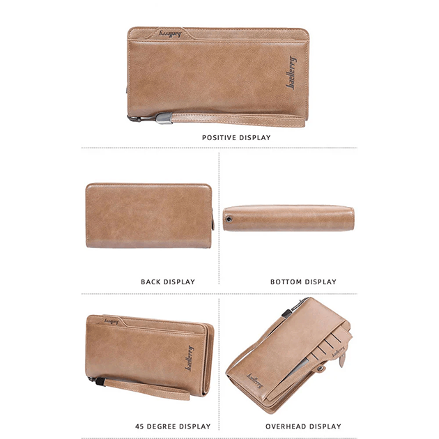 Balebaily Long Wallet for Men & Women with Zipper