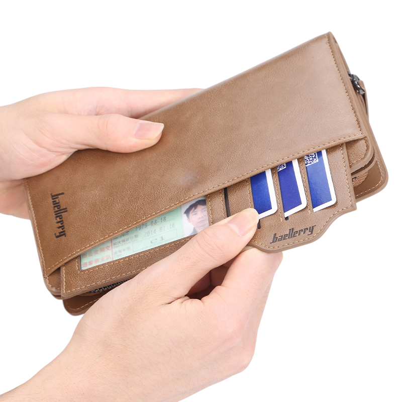 Balebaily Long Wallet for Men & Women with Zipper