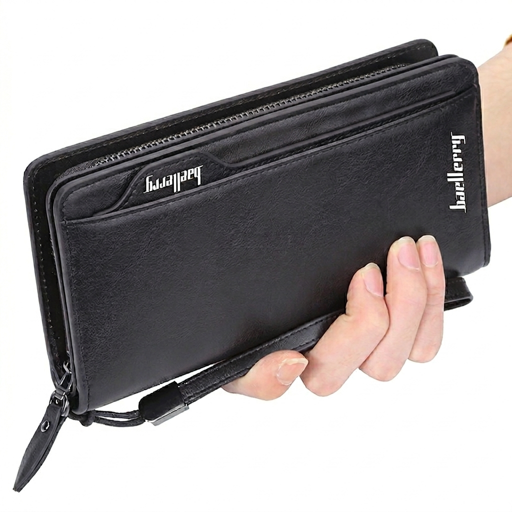Balebaily Long Wallet for Men & Women with Zipper