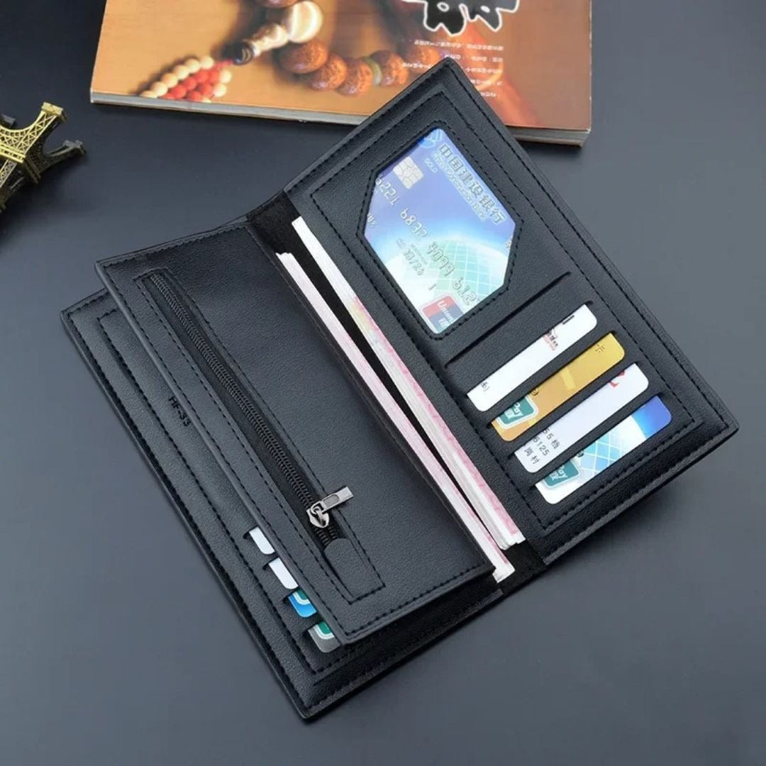 New Design Long Wallet for Men & Women | 12 Card Slots |