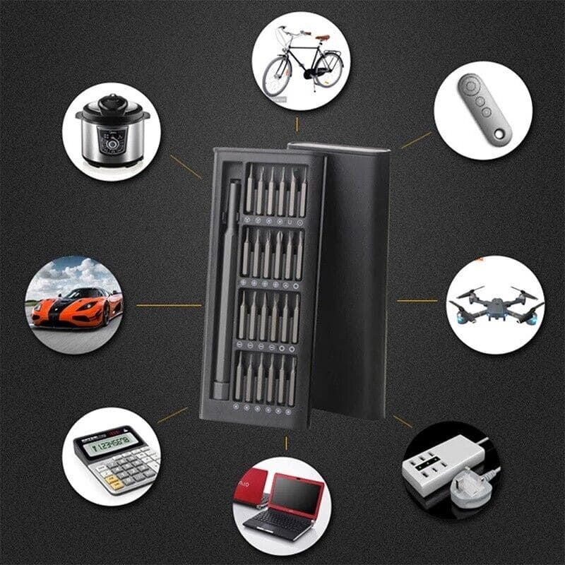 24 In 1 Screwdriver Bit Set Magnetic Disassembly Tool Durable Compact