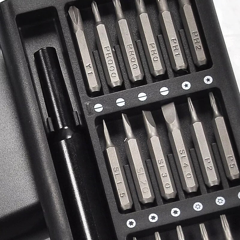 24 In 1 Screwdriver Bit Set Magnetic Disassembly Tool Durable Compact
