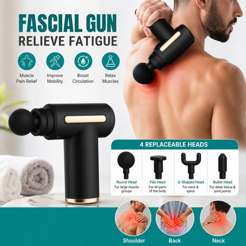 Massage Gun 5 In 1 Multifunctional Electric Full Body Massage
