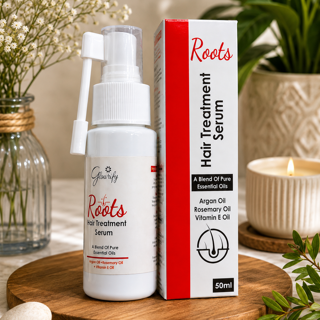 Glowrify Roots Hair Treatment Serum - Nourishing Scalp And Root Care