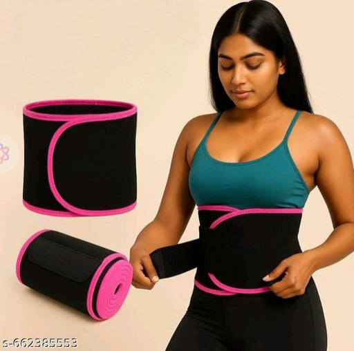 Slimming Waist Trimmer Belt For Men & Women – Adjustable Sweat Belt For Weight Loss