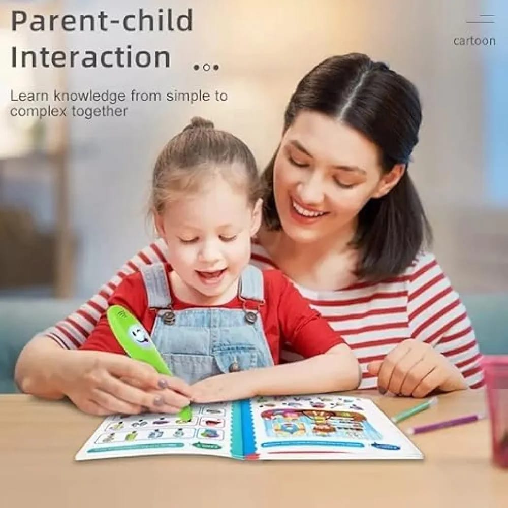 Kids Preschool Learning Book With Smart Talking Pen | 36 Interactive Learning Pages