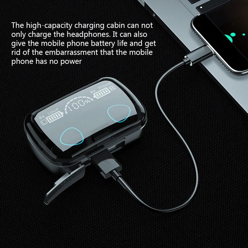 M10 TWS Wireless Bluetooth Earbuds with 9D Noise