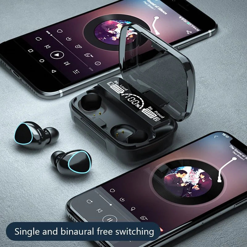 M10 TWS Wireless Bluetooth Earbuds with 9D Noise