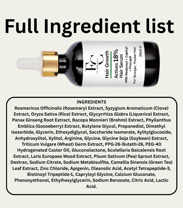 Herbal Hair Growth Serum 30ml | Rosemary &