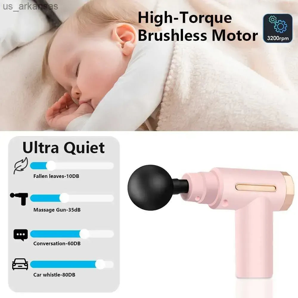 Smart Quiet Massage Gun with 4 Heads Ideal